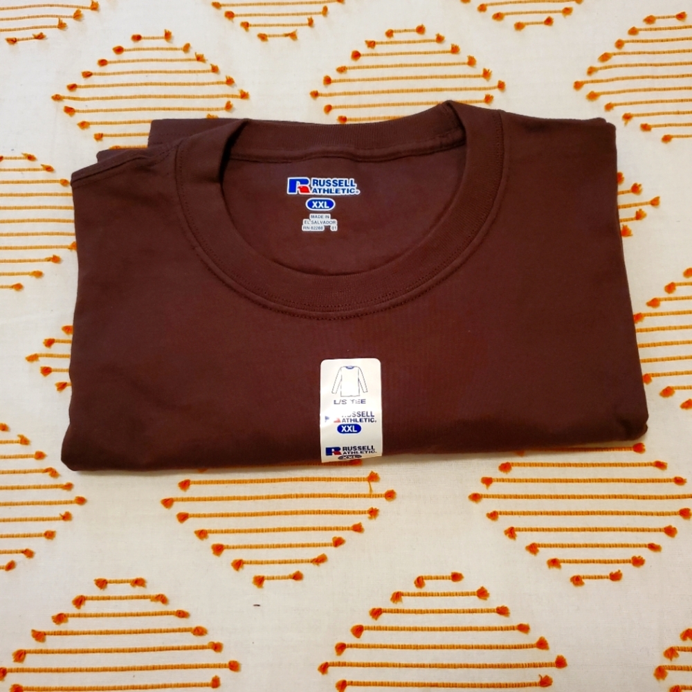 Russell Athletics Brown XXL long sleeve shirt